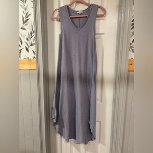 Z Supply Blue Sleeveless V-Neck Sundress
